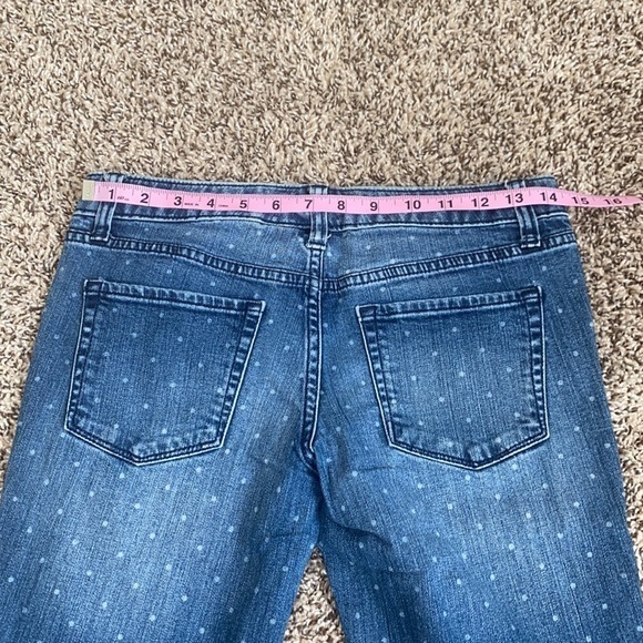 Merona womens Polka dot skinny jeans size 2 - Picture 8 of 9